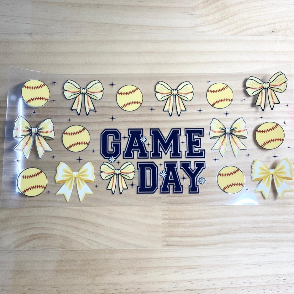 16oz UVDTF Cup Wraps,Game Day