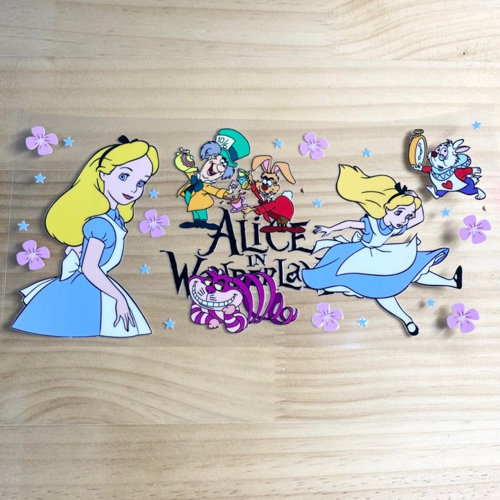 16oz UVDTF Cup Wraps,Alice Princess