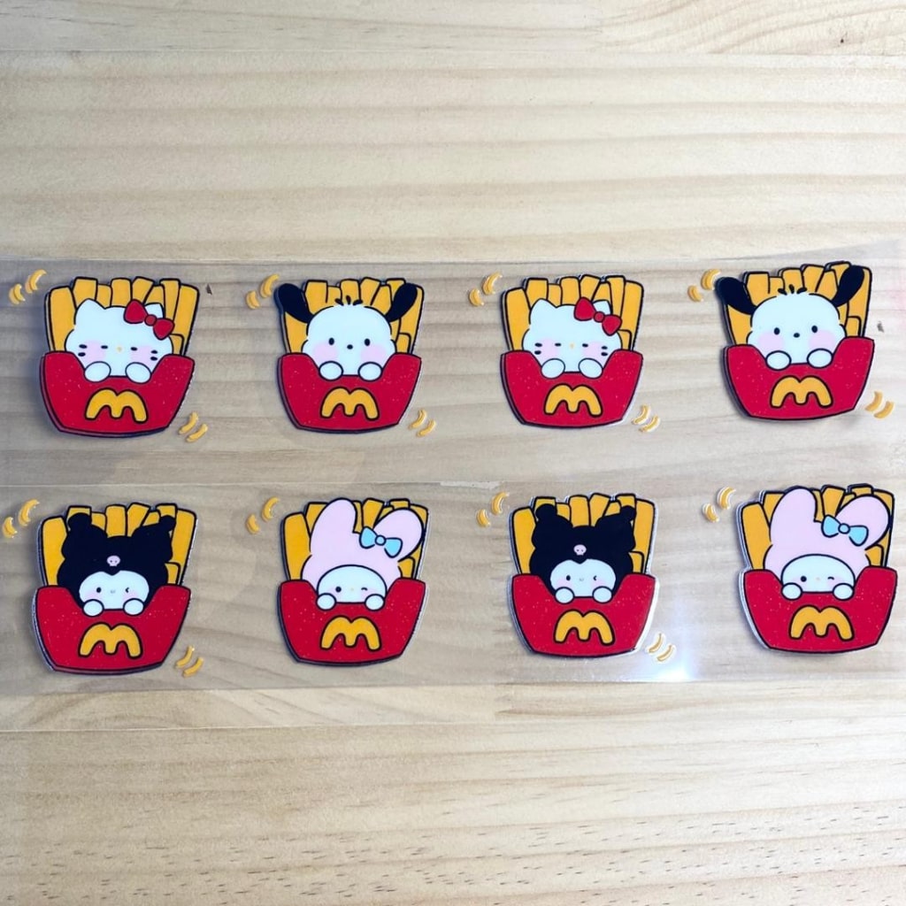 16oz UVDTF Cup Wraps, Sanrio Family ,Cartoon