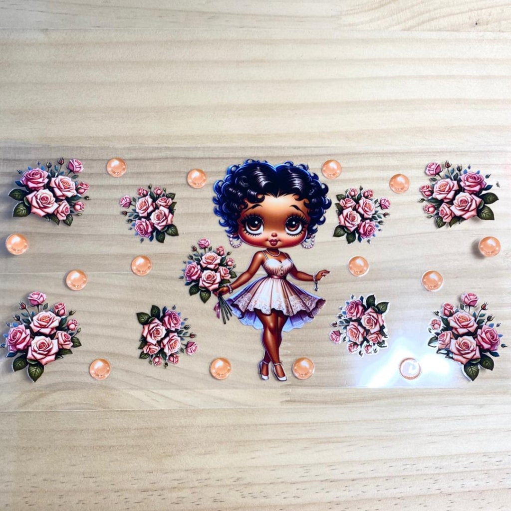 16oz UVDTF Cup Wraps,Betty Boop ,Cartoon