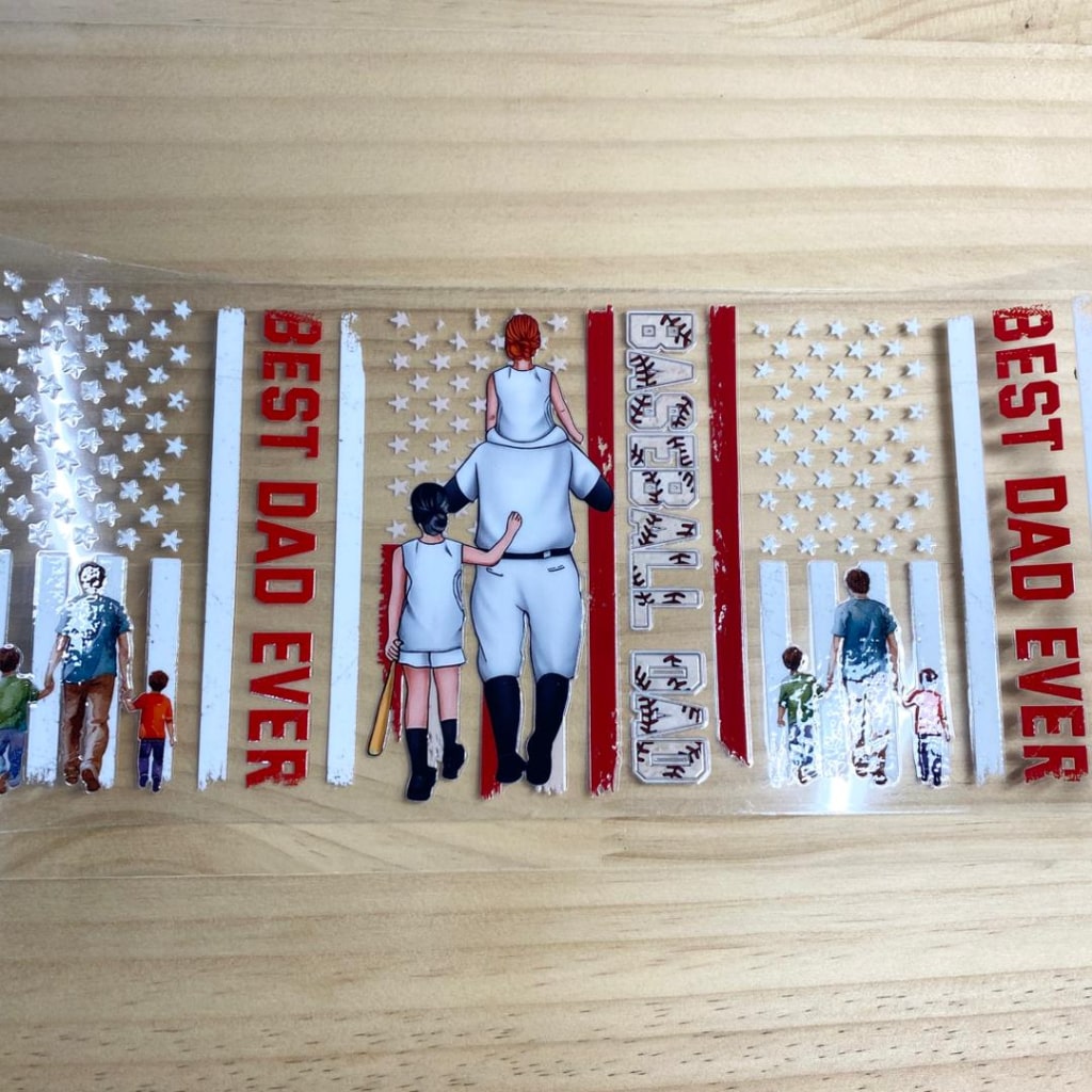 16oz UVDTF Cup Wraps,Best Dad & Father