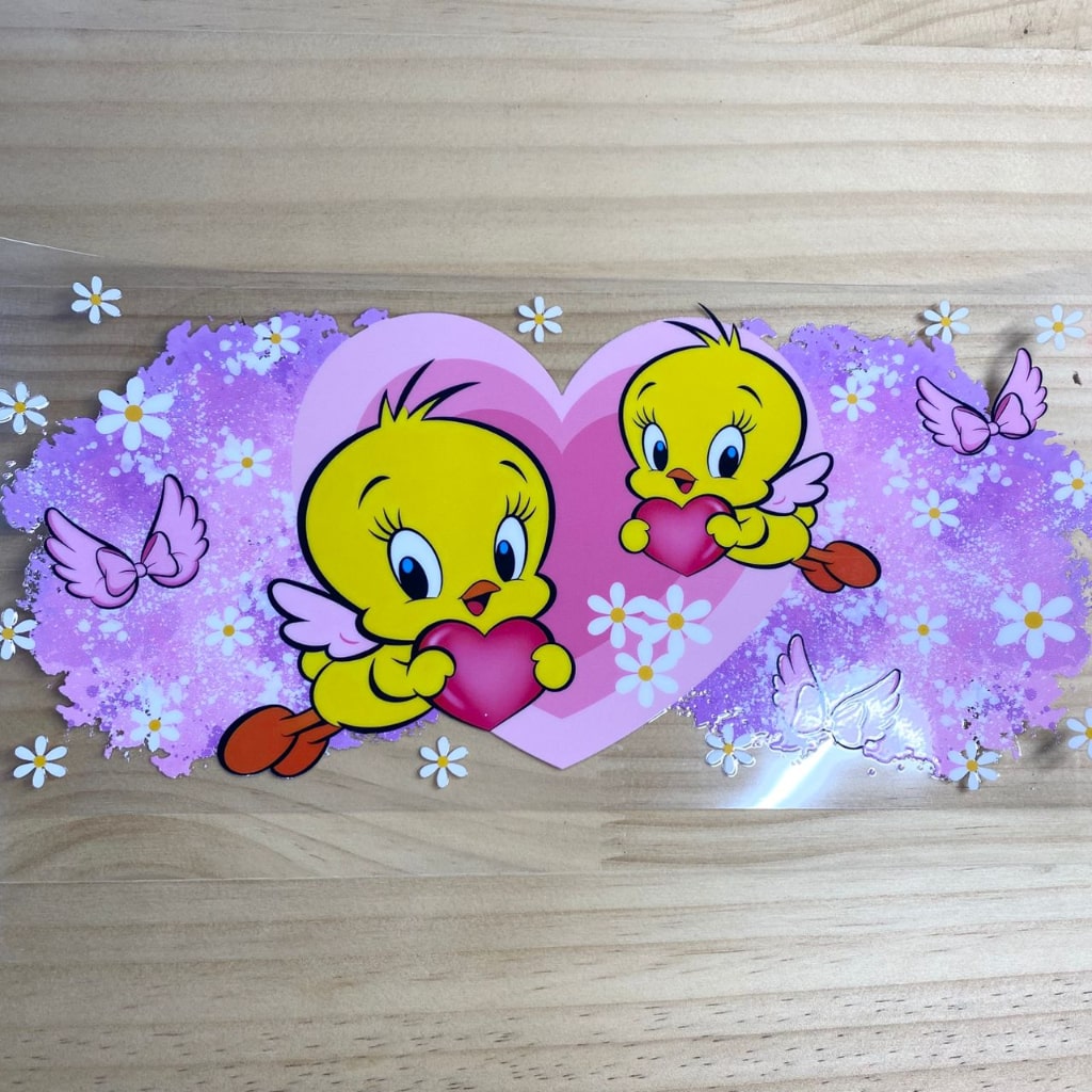 16oz UVDTF Cup Wraps, Tweety ,Cartoon
