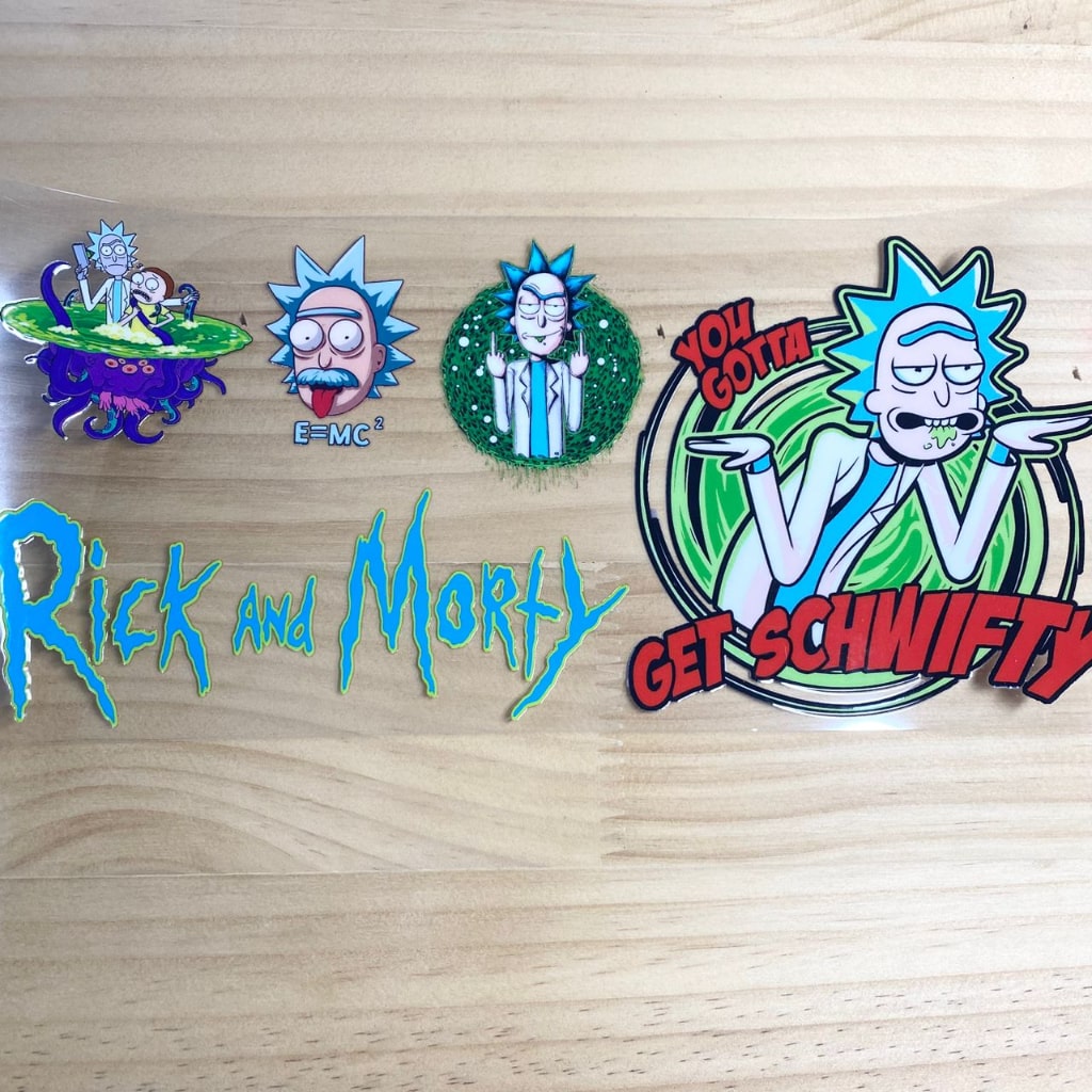 16oz UVDTF Cup Wraps, Ricky And Morty ,Cartoon