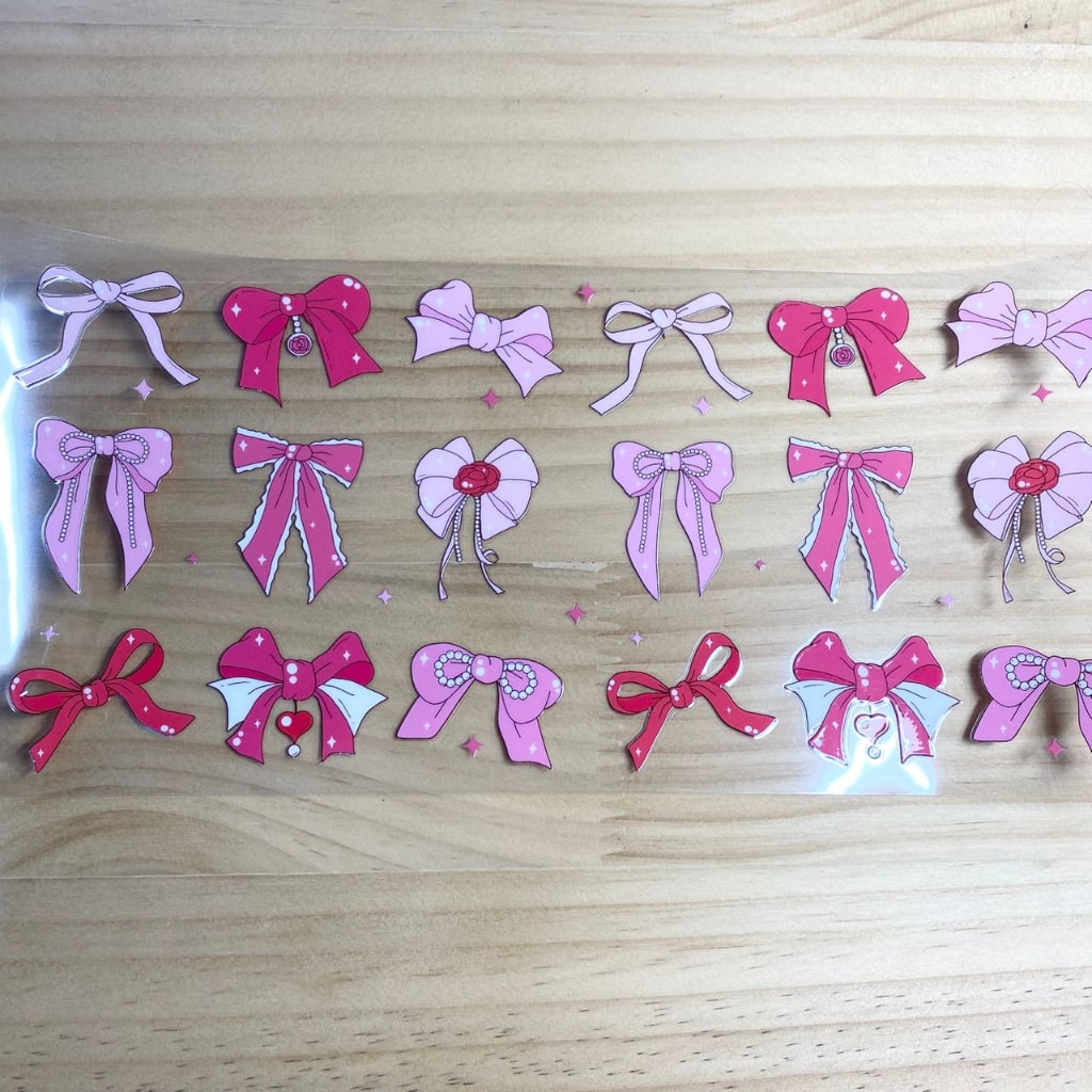 16oz UVDTF Cup Wraps,Bow