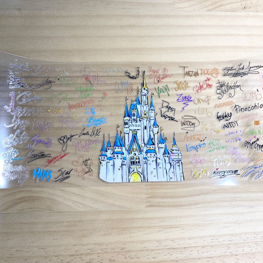 16oz UVDTF Cup Wraps,Disney Castle