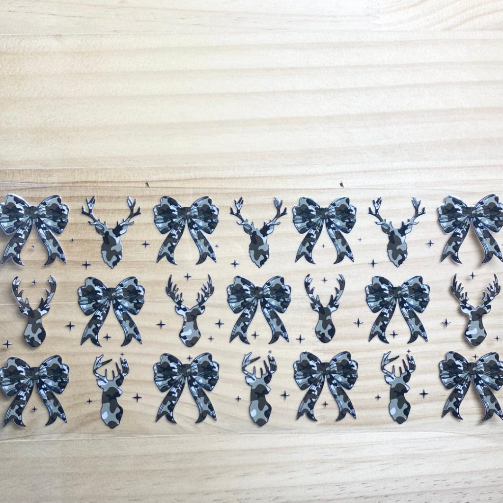 16oz UVDTF Cup Wraps, Camouflage & Hunting & Bow