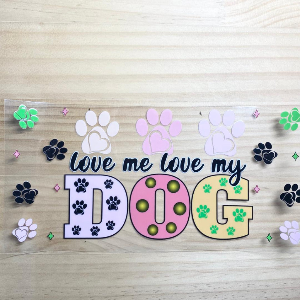 16oz UVDTF Cup Wraps, Dog & Puppy