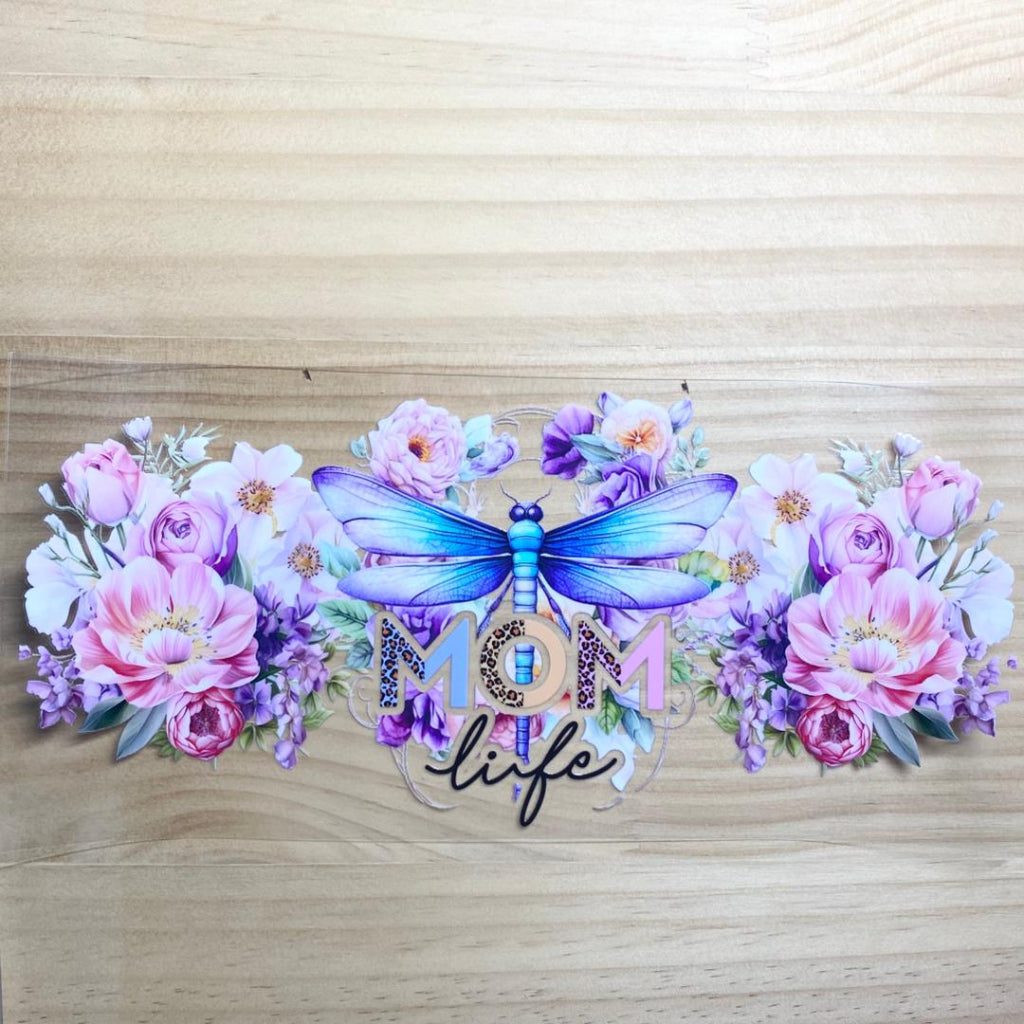 16oz UVDTF Cup Wraps, Dragonfly Mom & Mama & Mother