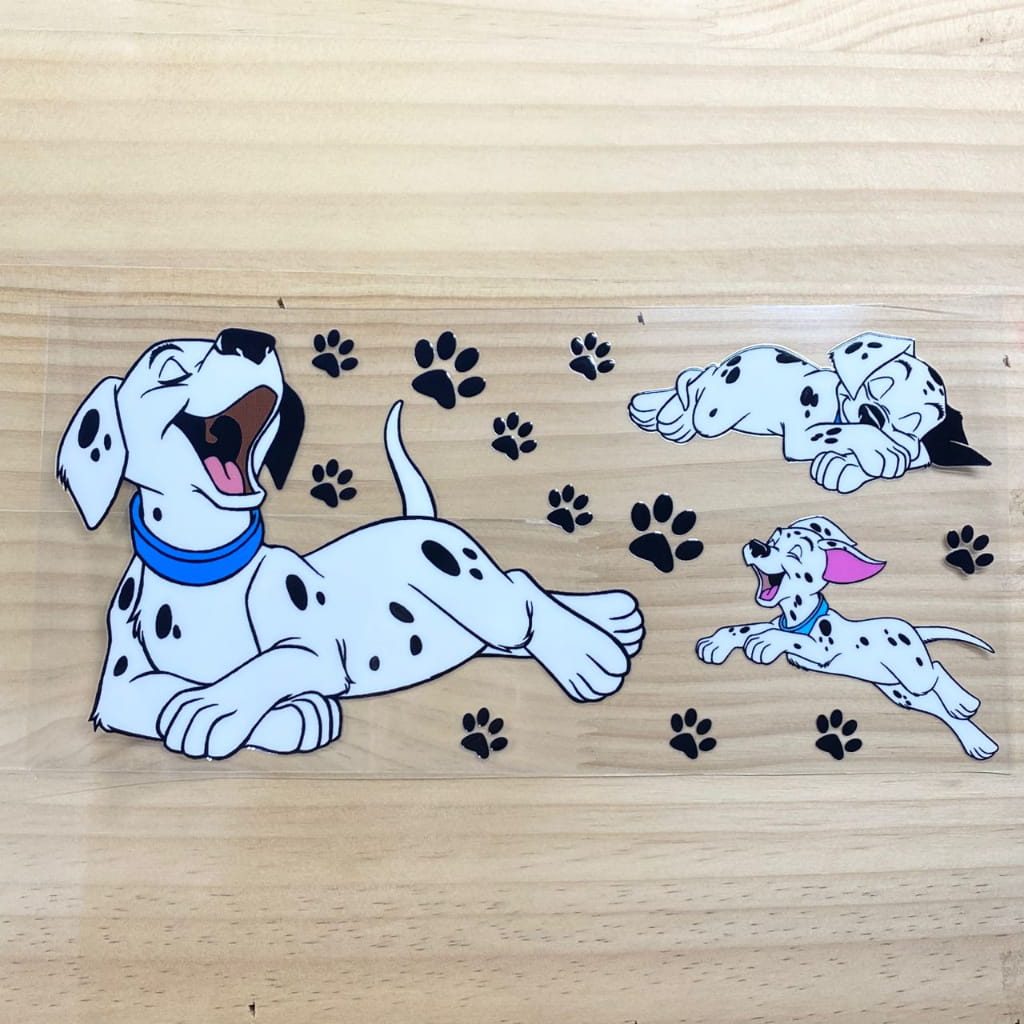 16oz UVDTF Cup Wraps, Cartoon ,Dalmatian ,101 Dog