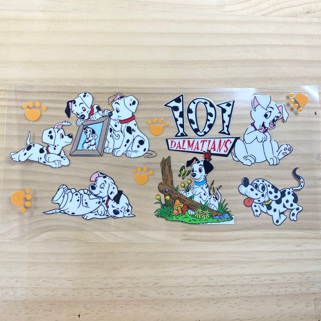 16oz UVDTF Cup Wraps, Cartoon ,101 Dalmatians