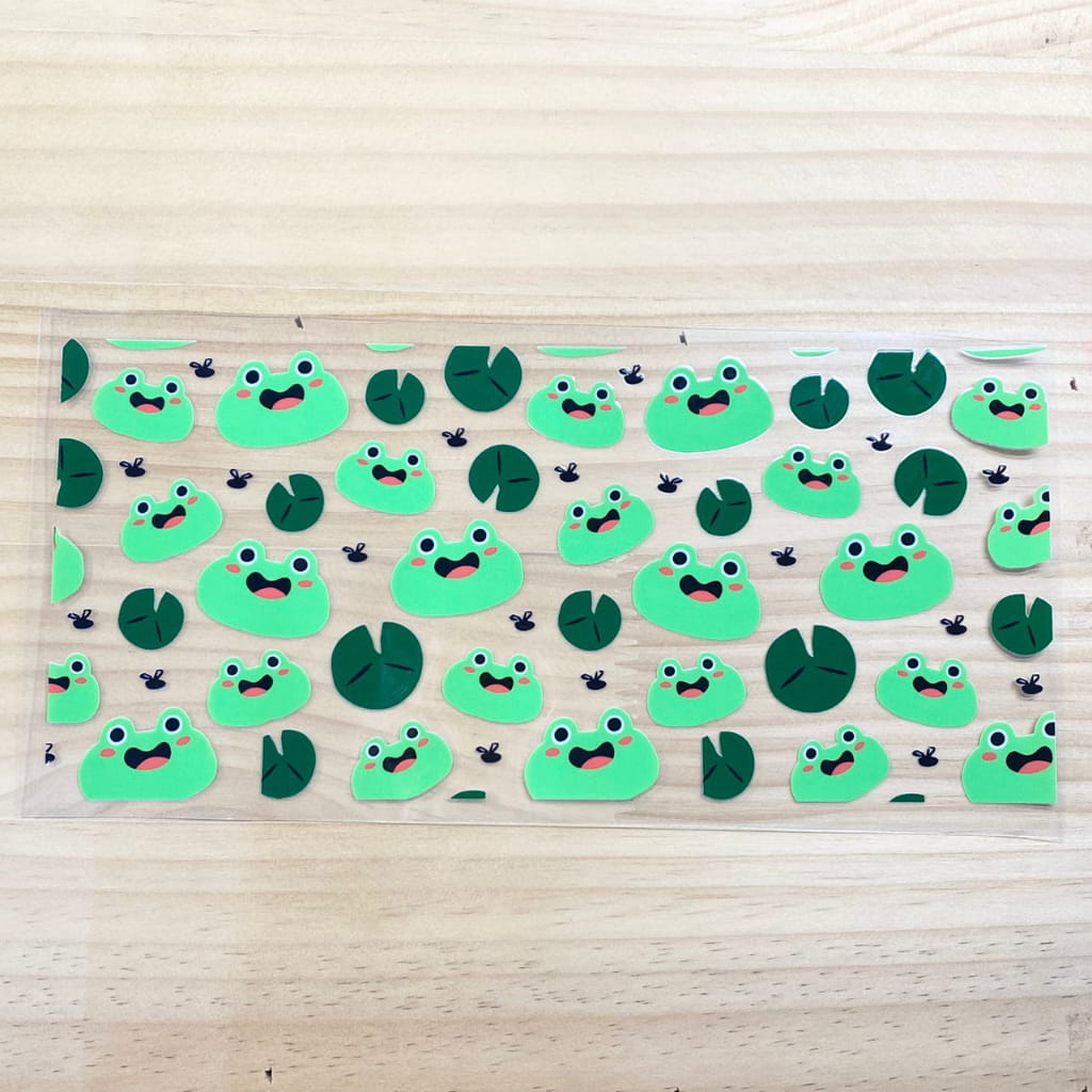 16oz UVDTF Cup Wraps, Animal ,Frog