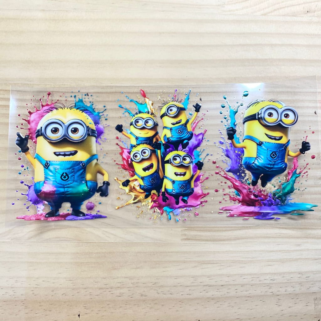 16oz UVDTF Cup Wraps, Cartoon , Minion
