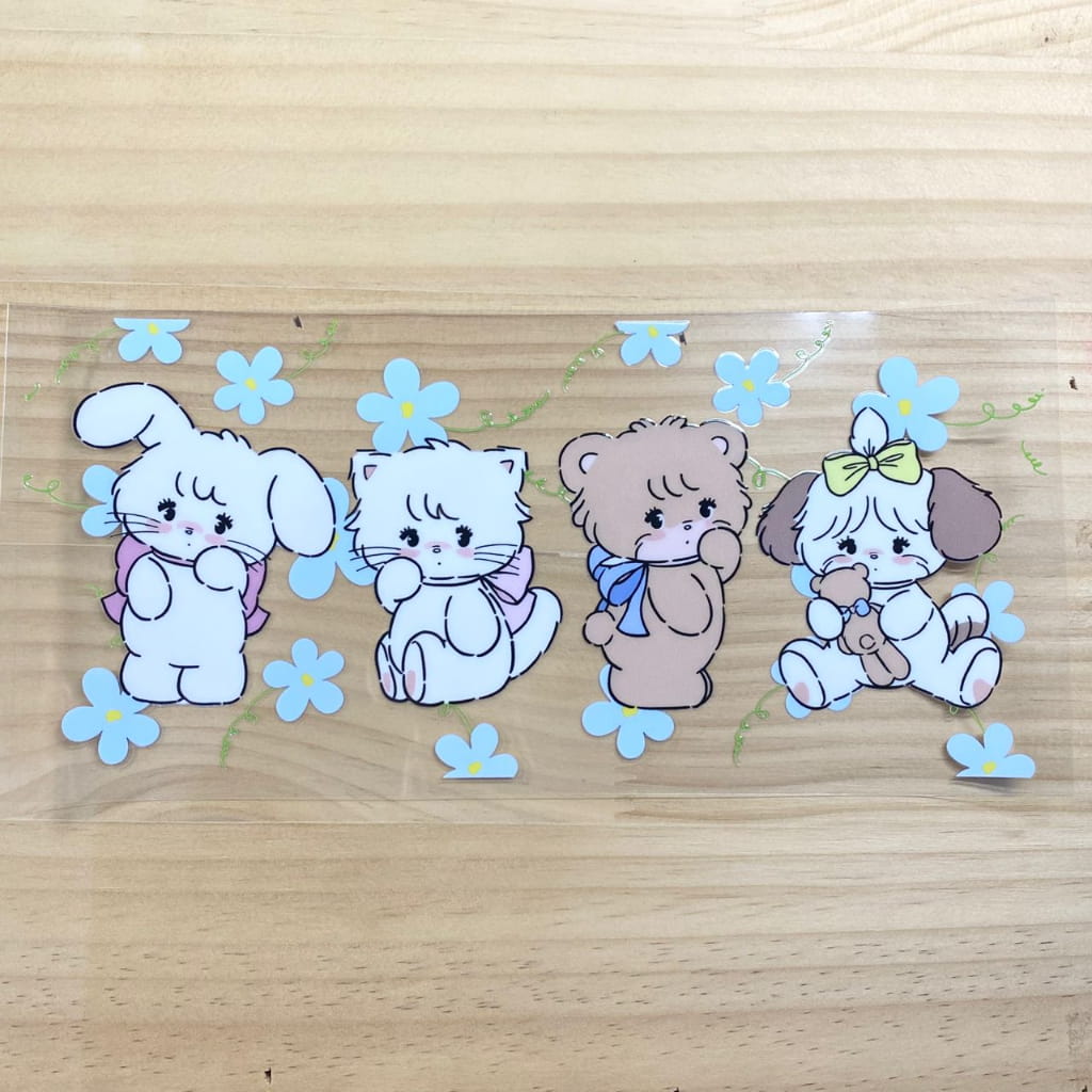 16oz UVDTF Cup Wraps, Cartoon , Mikko