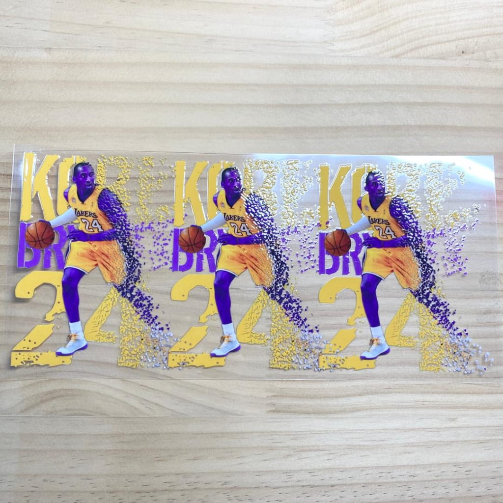 16oz UVDTF Cup Wraps, Sport Basketball ,Kobe ,24
