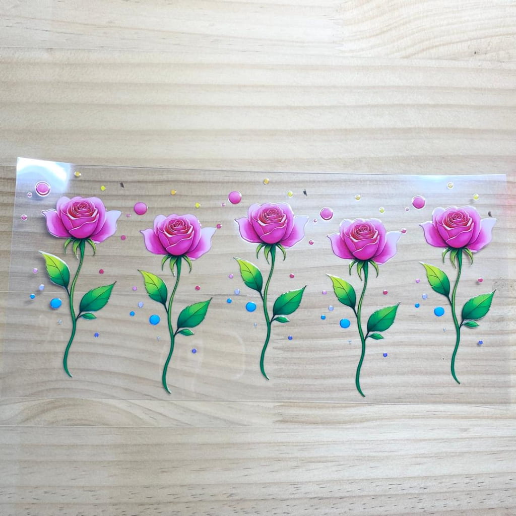 16oz UVDTF Cup Wraps, Flowers
