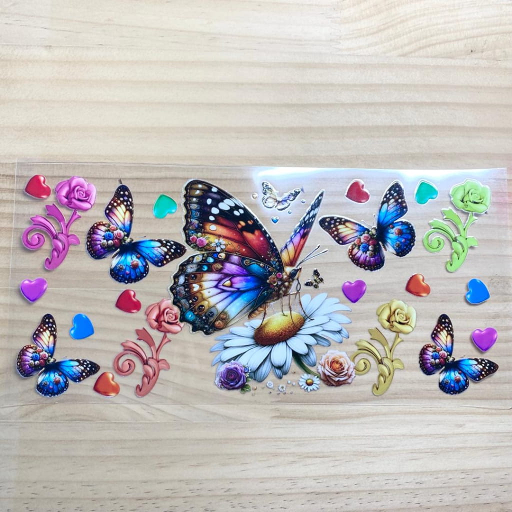 16oz UVDTF Cup Wraps, Butterfly