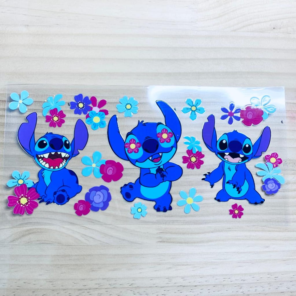 16oz UVDTF Cup Wraps, Cartoon ,Stitch
