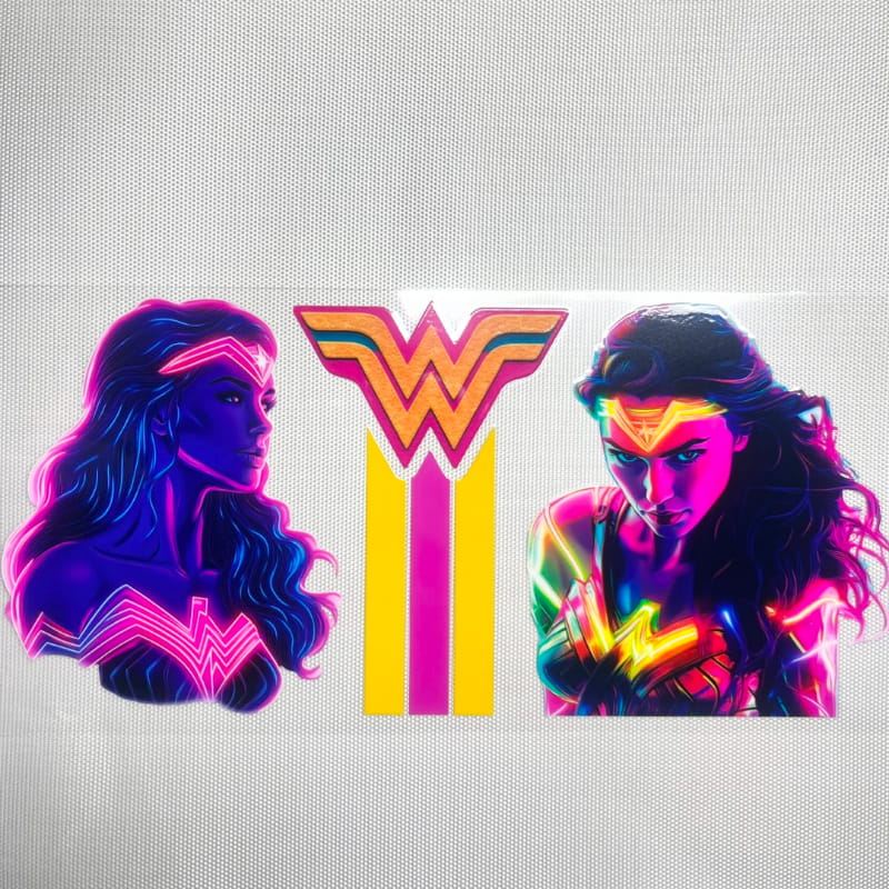 16oz UVDTF Cup Wraps,Cartoon, Wonder Woman