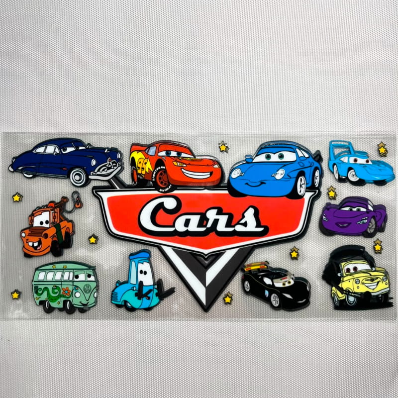 16oz UVDTF Cup Wraps, Cars, Cartoon