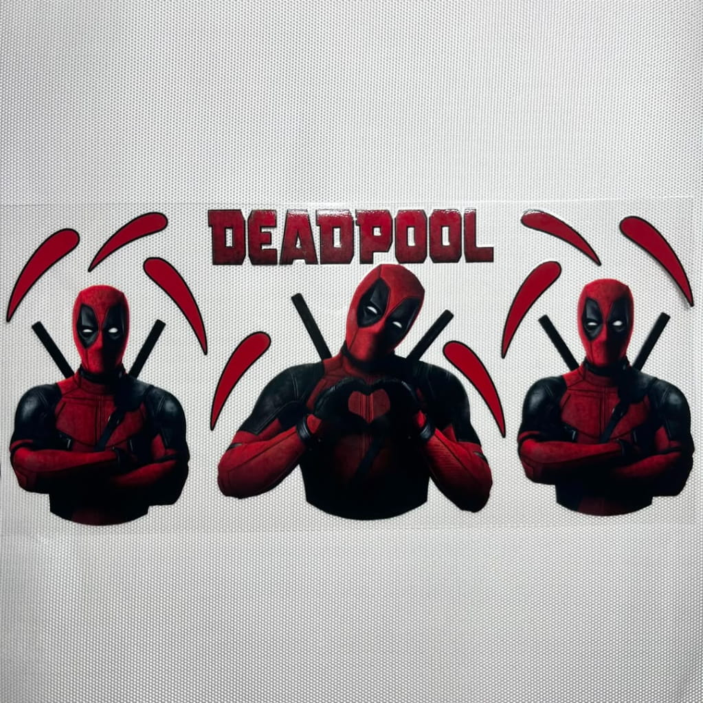 16oz UVDTF Cup Wraps ,Cartoon,Dead pool