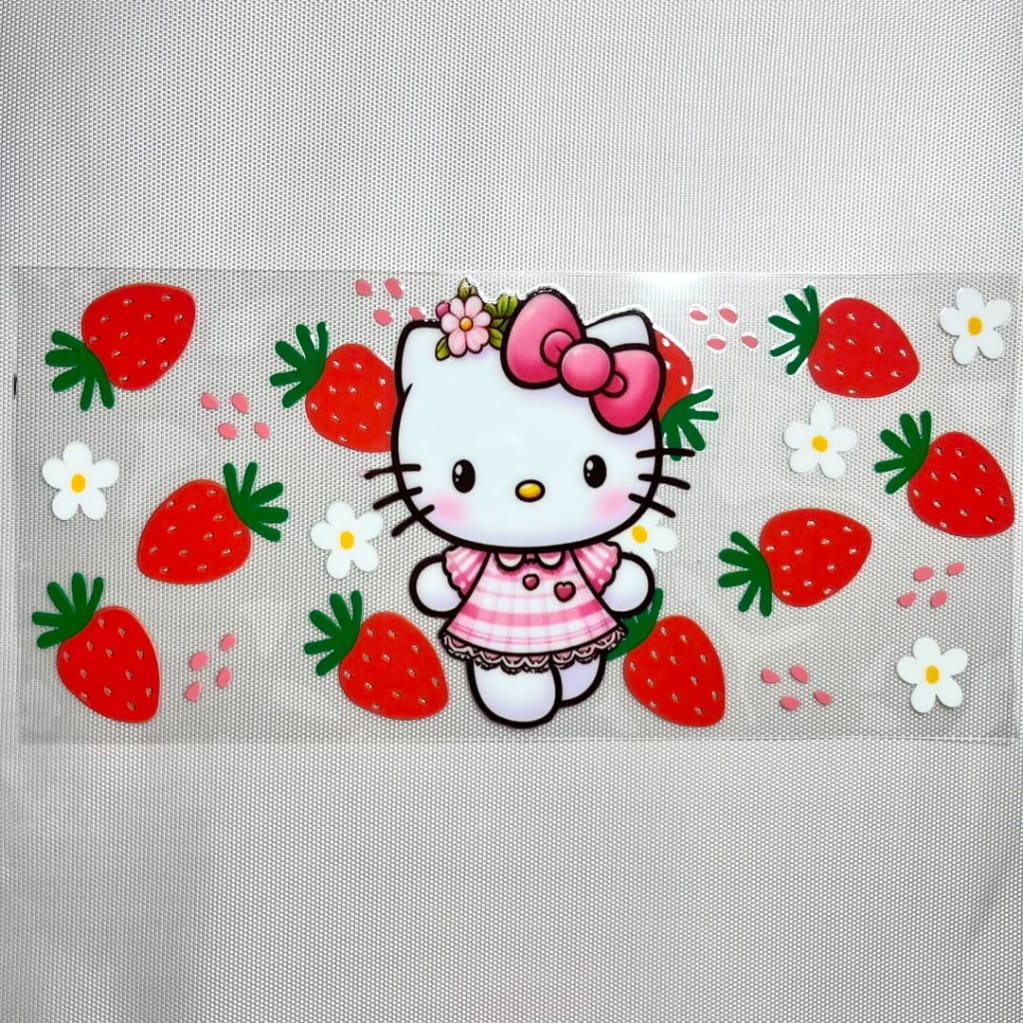 16oz UVDTF Cup Wraps, Cartoon ,Hello Kitty