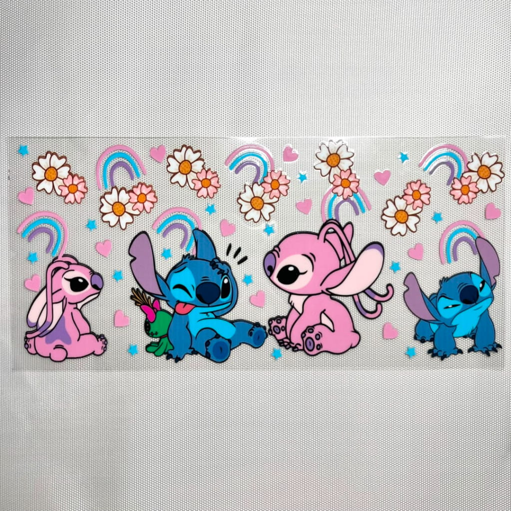 16oz UVDTF Cup Wraps, Cartoon ,Stitch