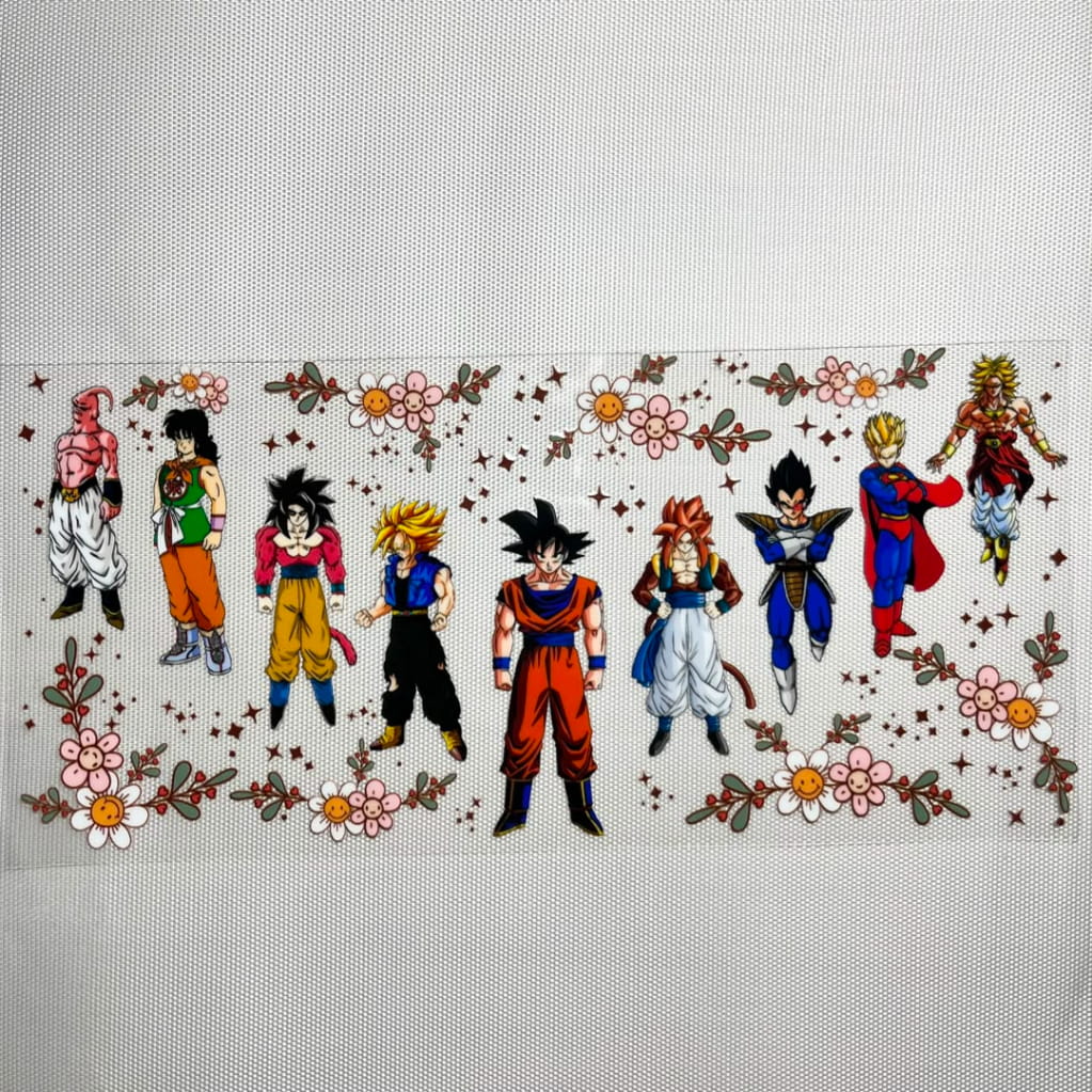 16oz UVDTF Cup Wraps,Japanese Anime, Dragon Ball