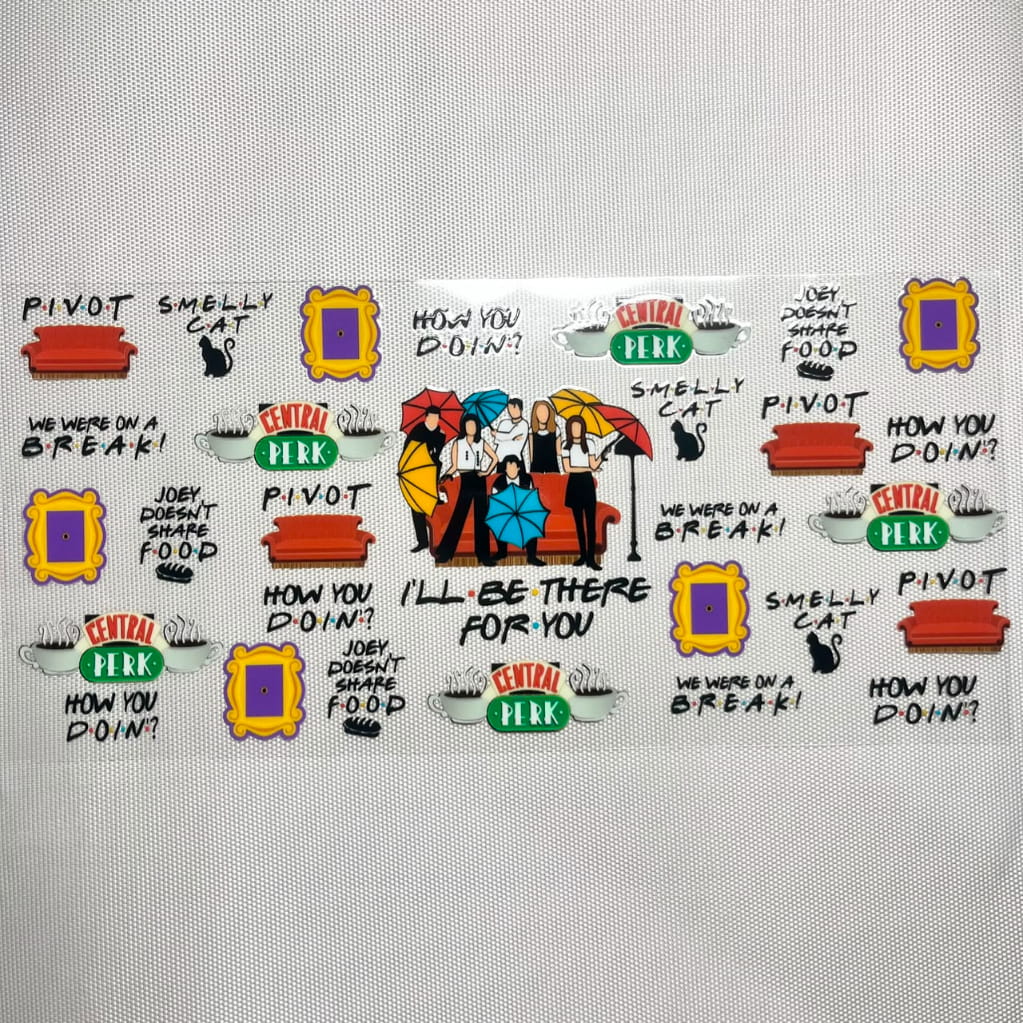 16oz UVDTF Cup Wraps,Friends