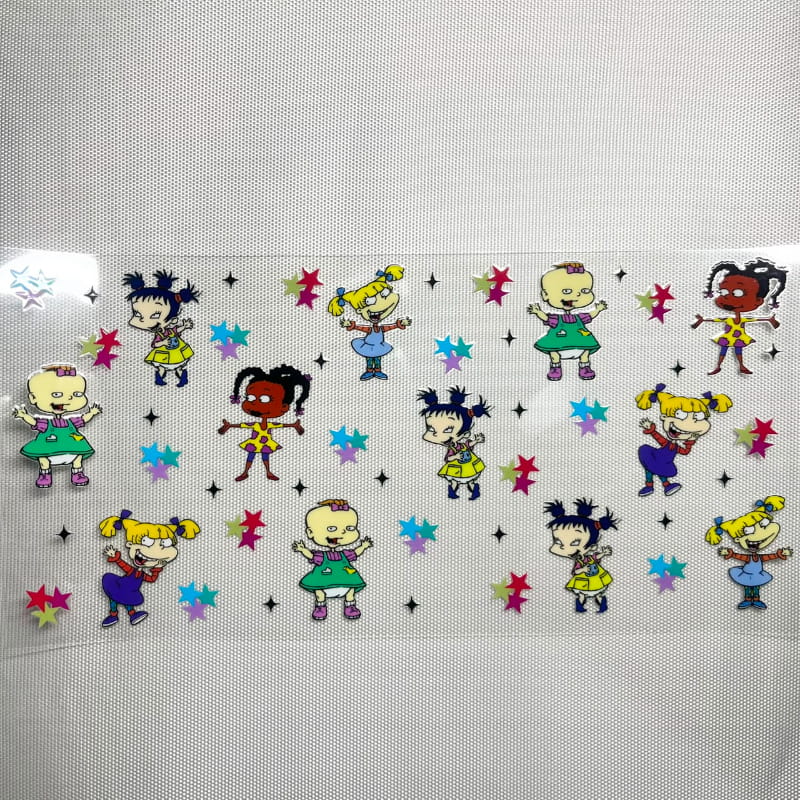 16oz UVDTF Cup Wraps ,Cartoon ,Rugrats