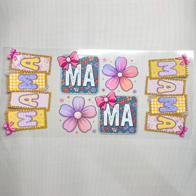 16oz UVDTF Cup Wraps, Mom & Mama & Mother