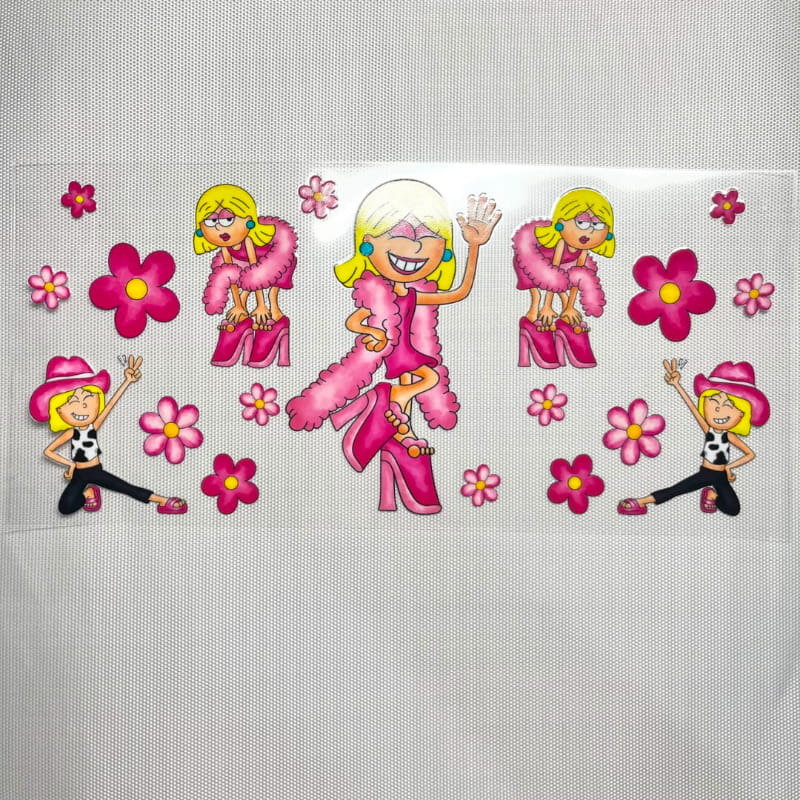 16oz UVDTF Cup Wraps, Cartoon, Lizzie