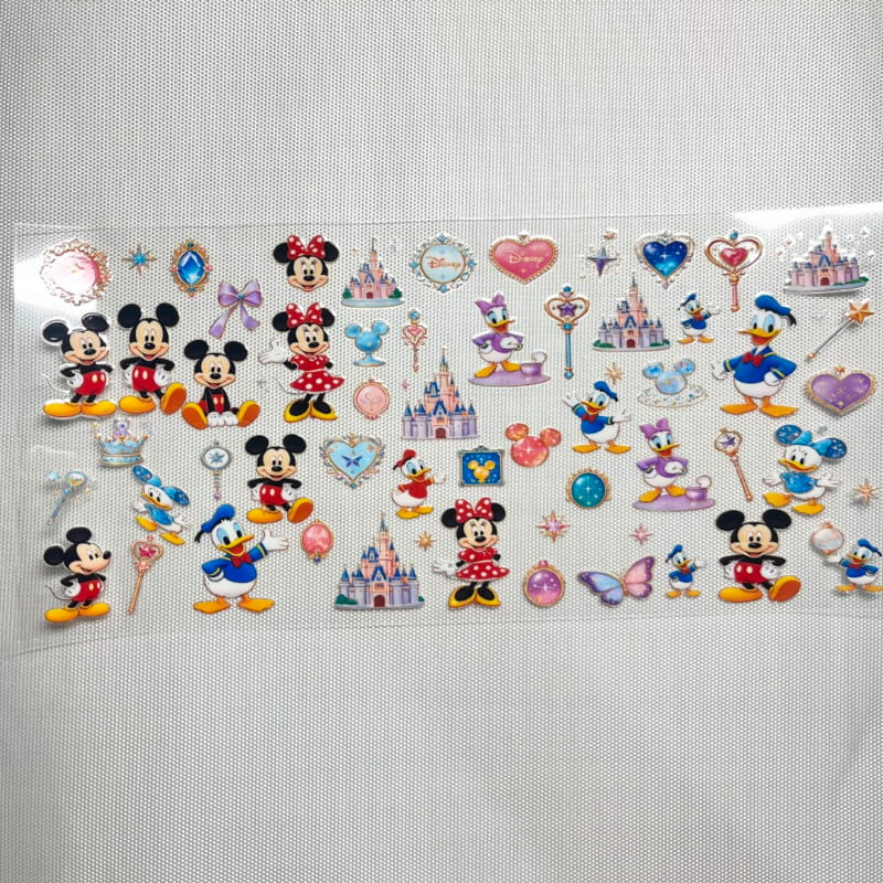 16oz UVDTF Cup Wraps ,Cartoon ,Mickey and Minnie