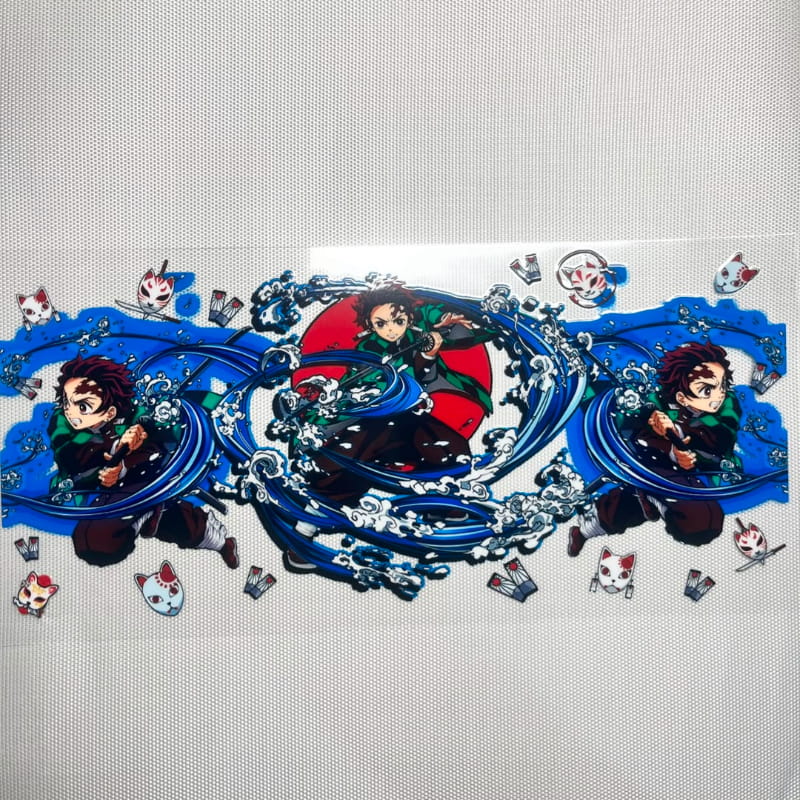 16oz UVDTF Cup Wraps,Japanese Anime,Demon Slayer