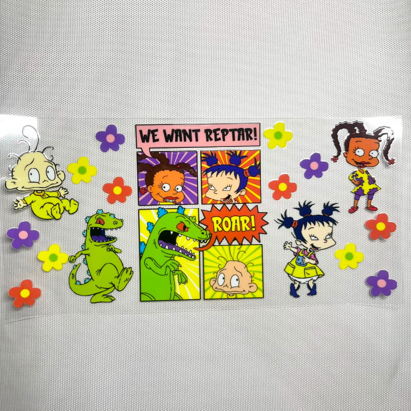 16oz UVDTF Cup Wraps ,Cartoon ,Rugrats