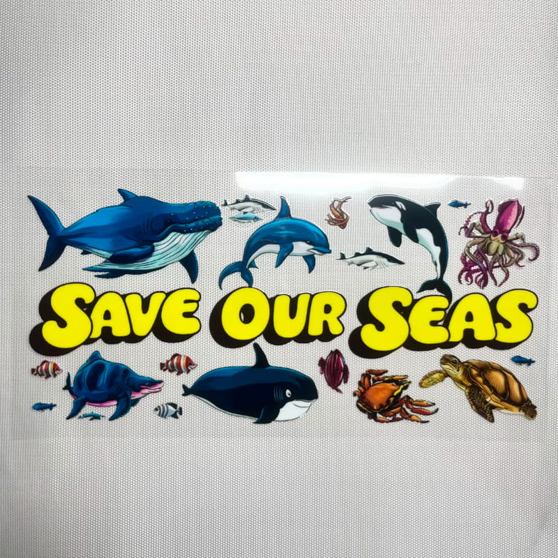 16oz UVDTF Cup Wraps , Sea ,Fish