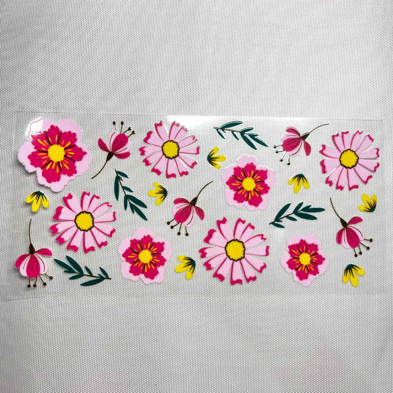 16oz UVDTF Cup Wraps,Flower