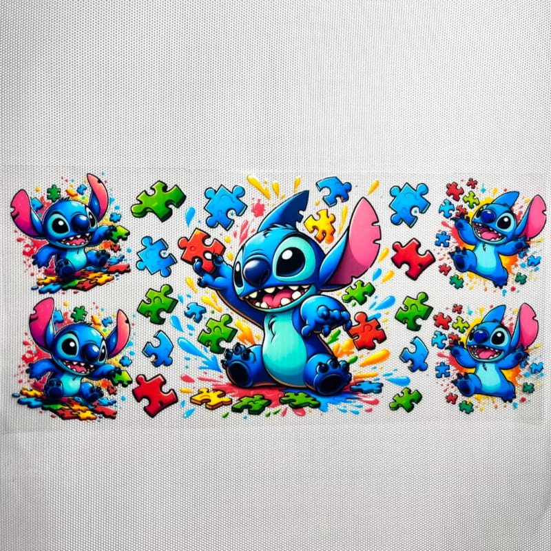 16oz UVDTF Cup Wraps, Cartoon ,Stitch