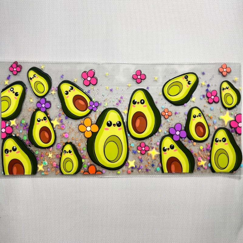 16oz UVDTF Cup Wraps, Food, Avocado