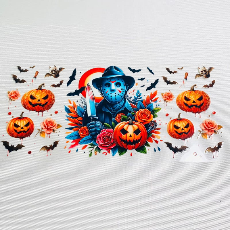 16oz UVDTF Cup Wraps,Halloween, Horroible, Spooky Vibes