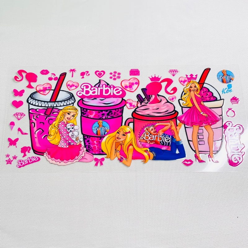 16oz UVDTF Cup Wraps,Cartoon ,Barbie