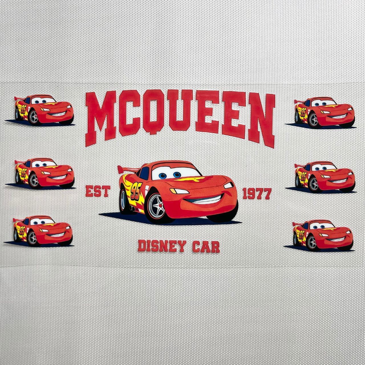 16oz UVDTF Cup Wraps, Cartoon, Cars ,Mcqueen