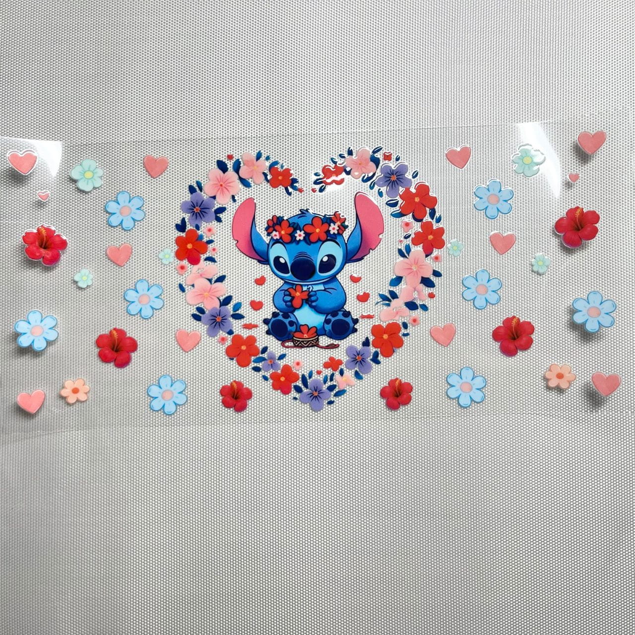 16oz UVDTF Cup Wraps, Cartoon , Stitch
