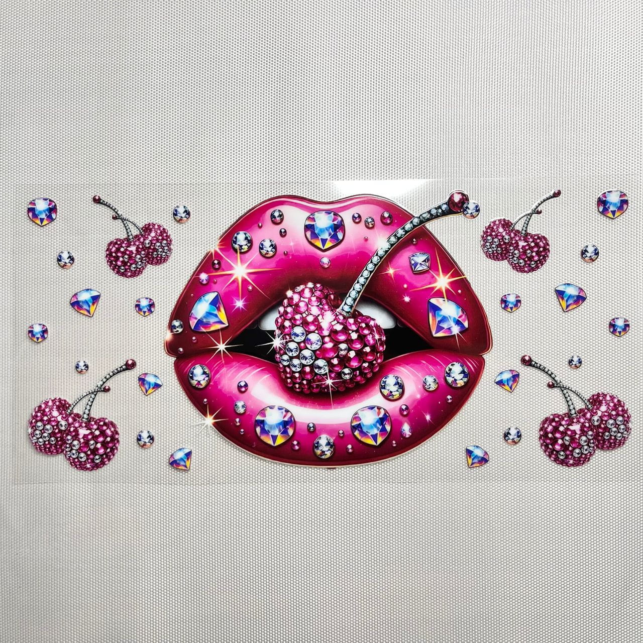 16oz UVDTF Cup Wraps,Diamond Lip cherry