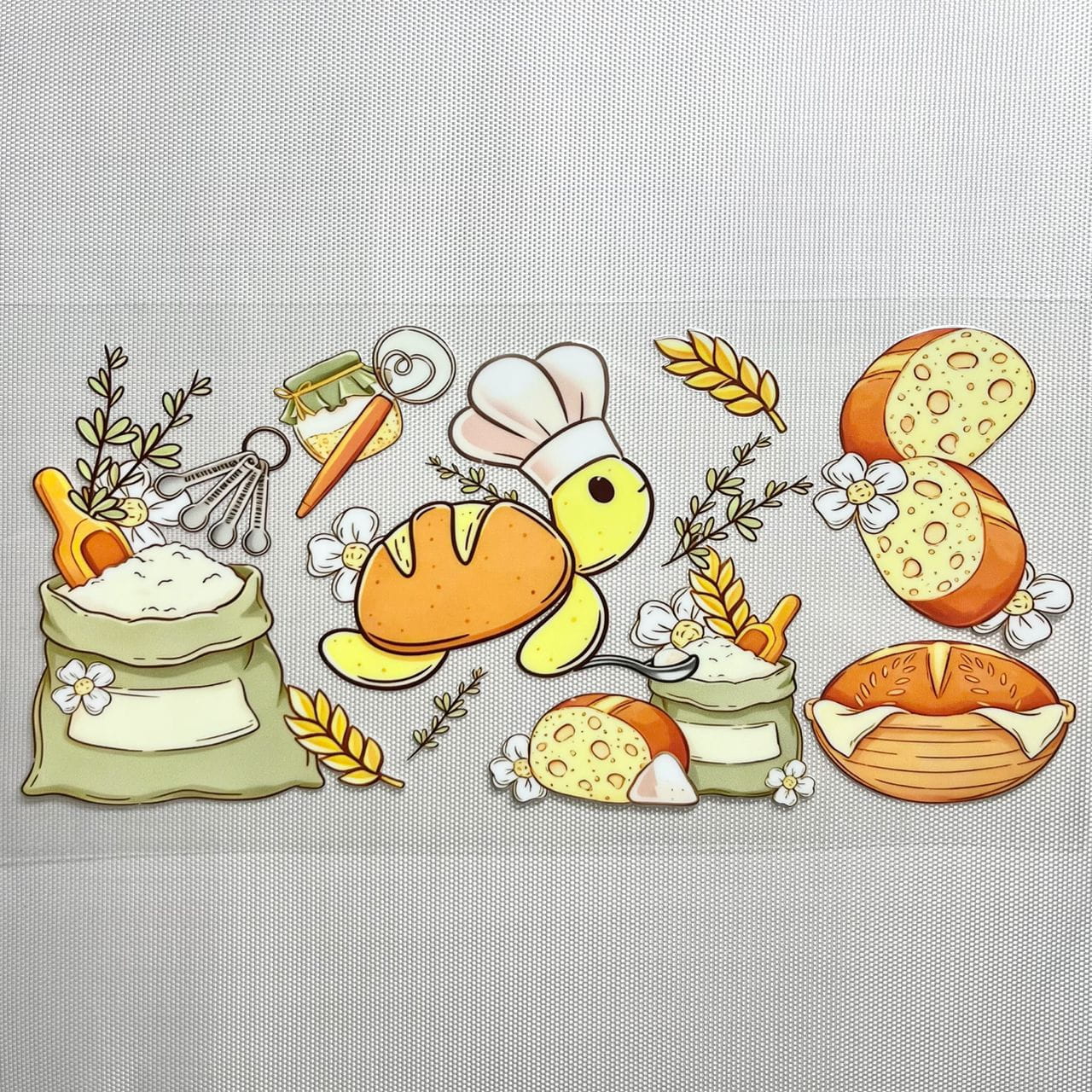 16oz UVDTF Cup Wraps,Cartoon ,Turtle Bread