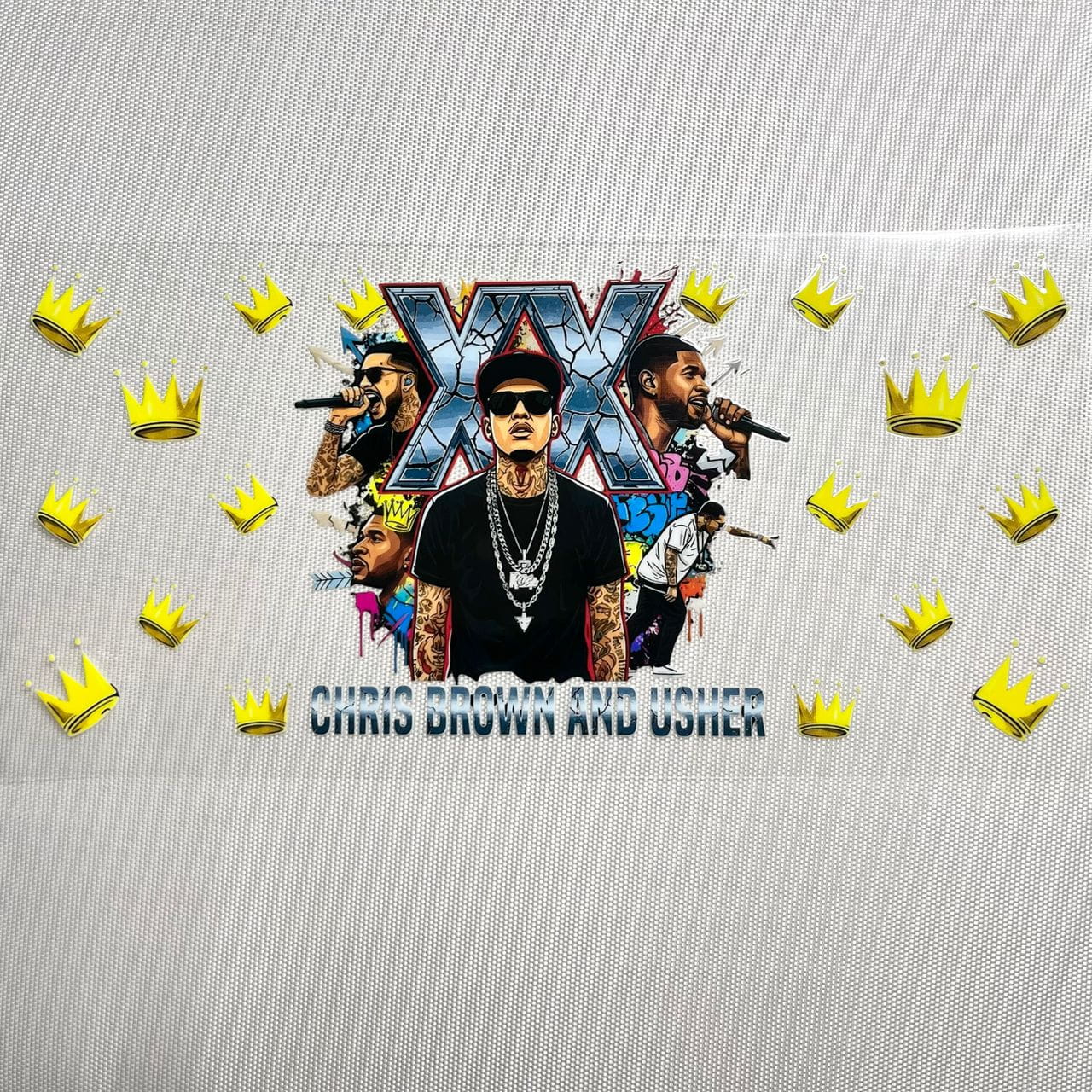 16oz UVDTF Cup Wraps, Singer , Chris Brown