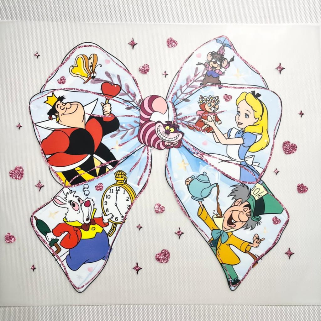 10inch Size DTF Heat Transfer ,Cartoon ,Alice In Wordland