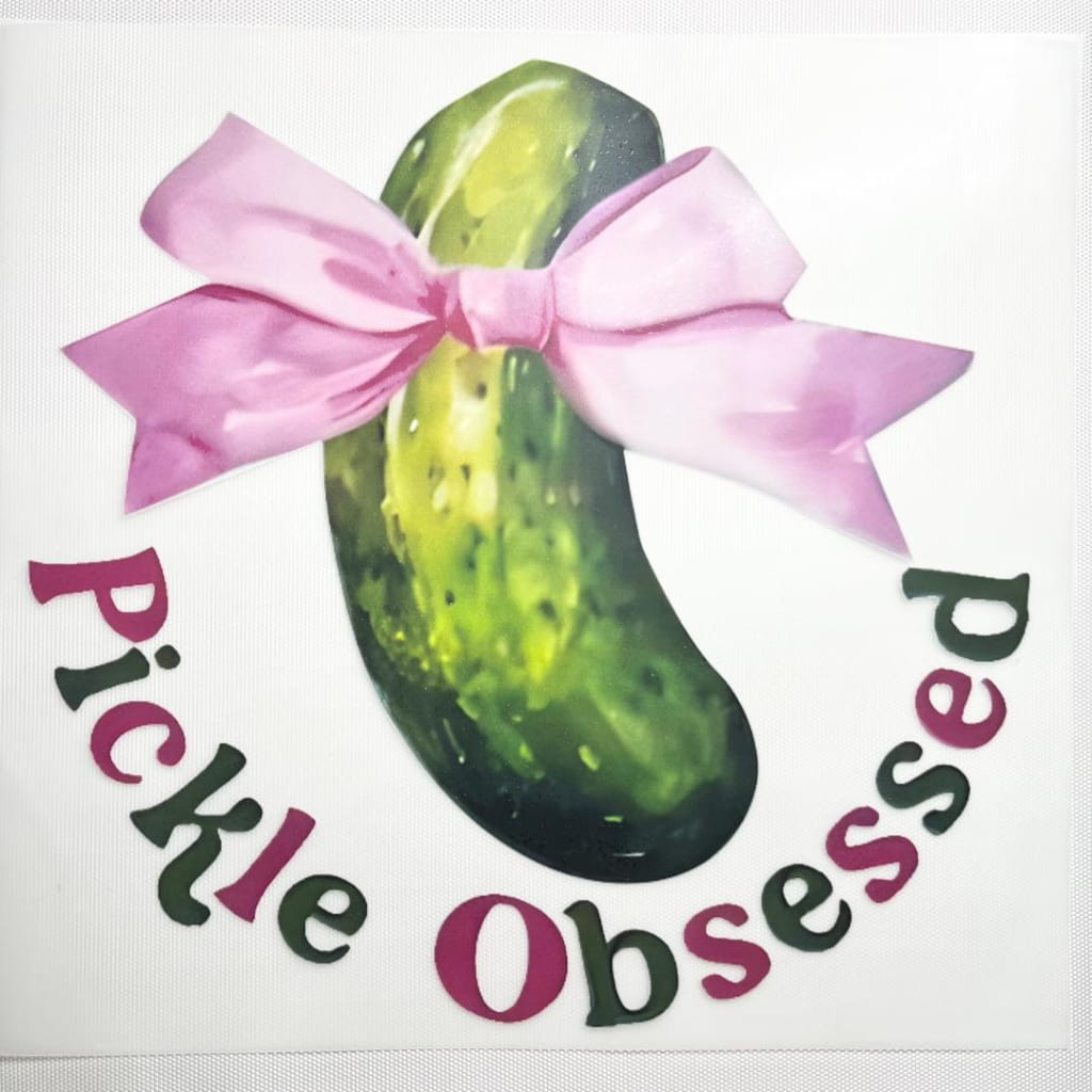 10inch Size DTF Heat Transfer ,Cucumber & Pickle