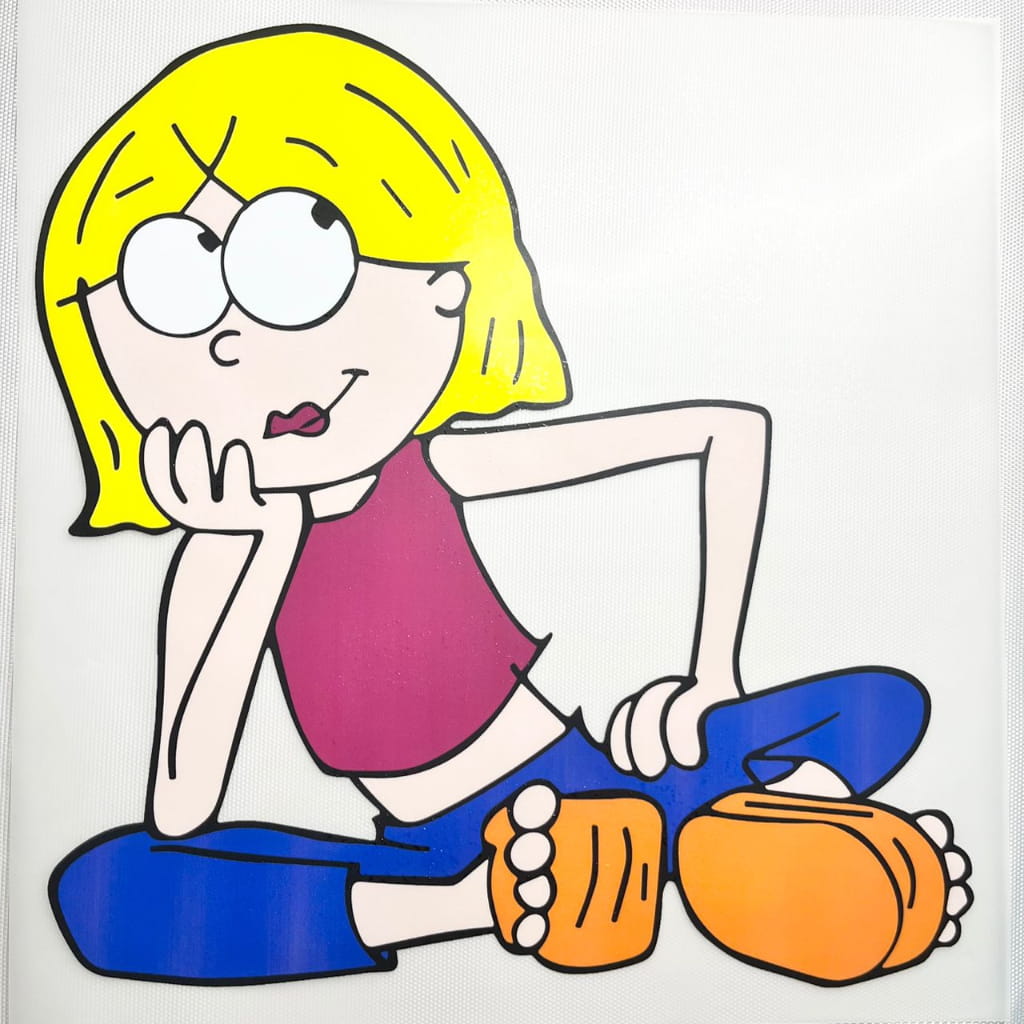 10inch Size DTF Heat Transfer ,Cartoon ,Lizzie