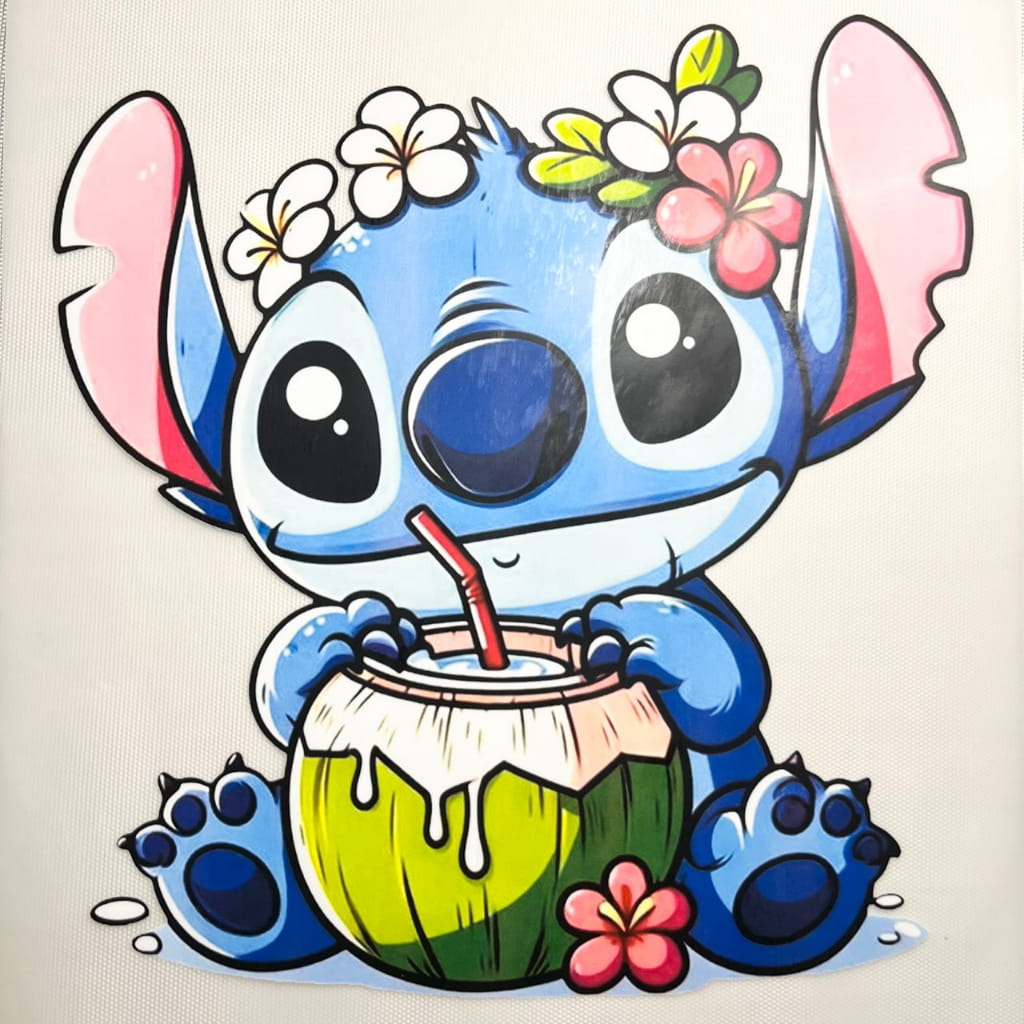 10inch Size DTF Heat Transfer ,Cartoon ,Stitch