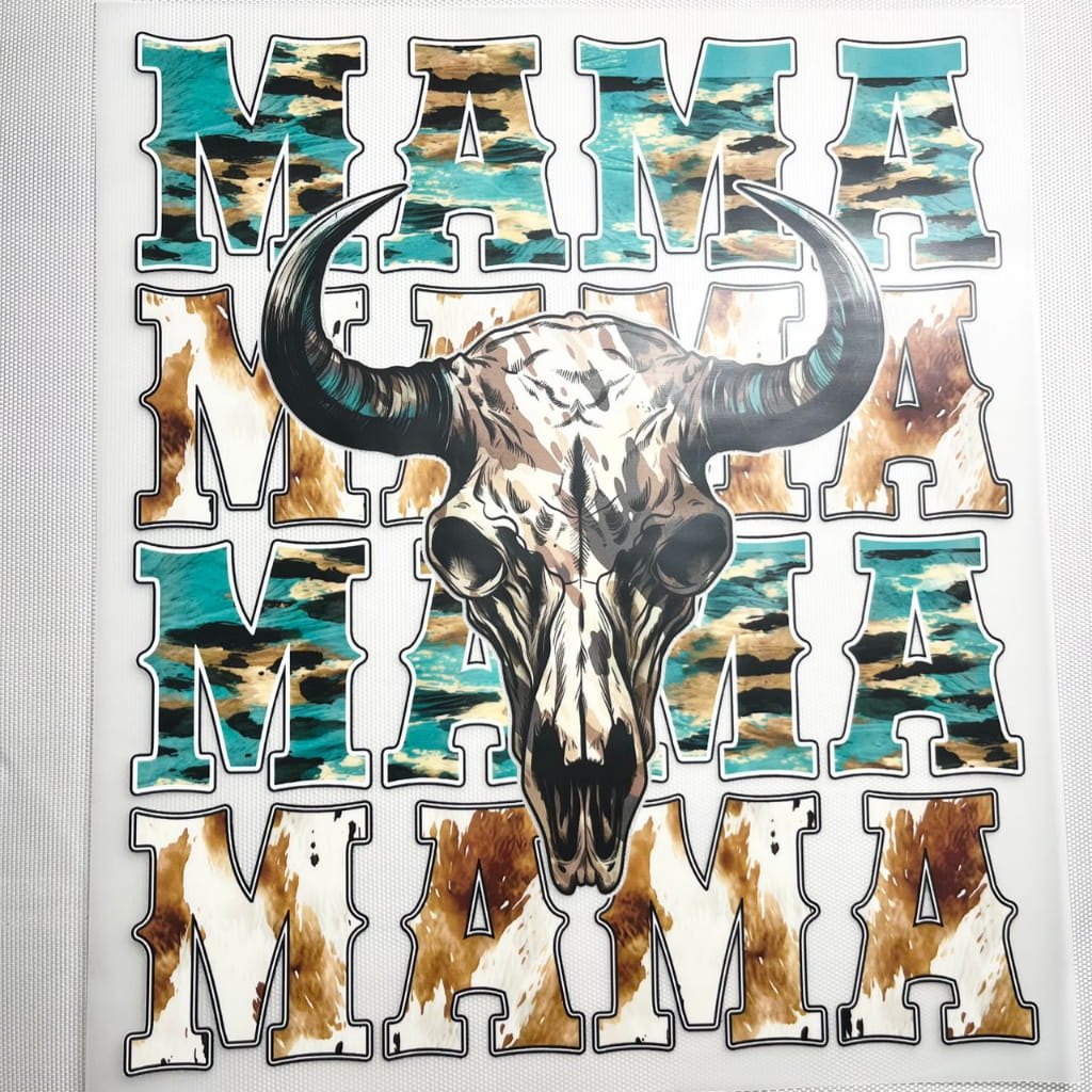 10inch Size DTF Heat Transfer ,Mama Cow ,Mother & Mom